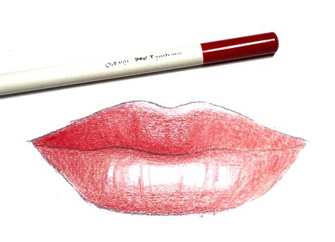 lipstick drawing easy|easy lip pencil drawing images.